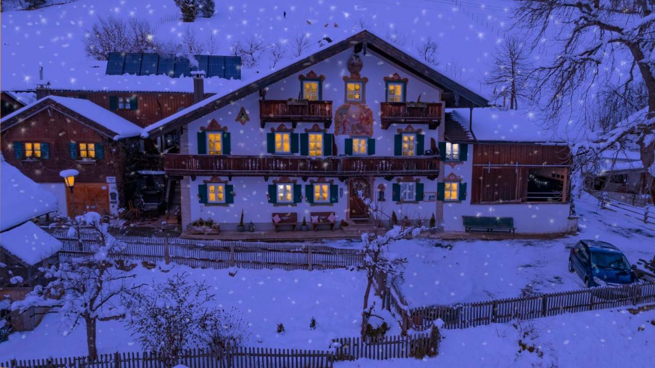 Ferienwohnung Haus Holler Wallgau Exterior foto